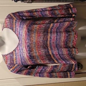 Studio by JPR Colorful Bell Sleeved Oversized Blouse Size S